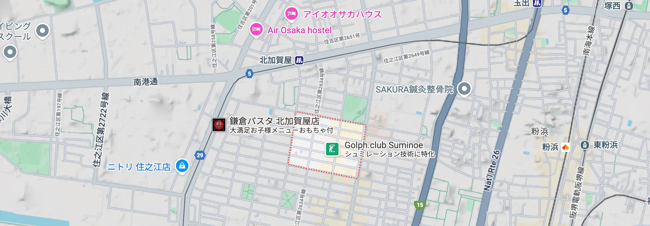 住之江のだいこく介護館　アクセス地図写真